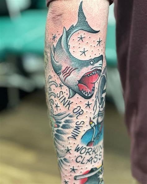 small shark tattoo|traditional shark tattoo design.